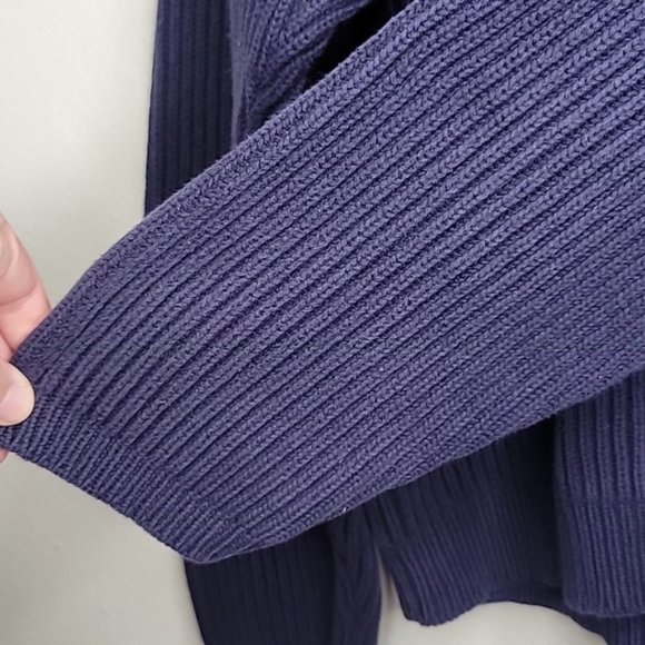 Timberland Heavy Knit Navy Blue Sweater, Size M - Picture 5 of 9